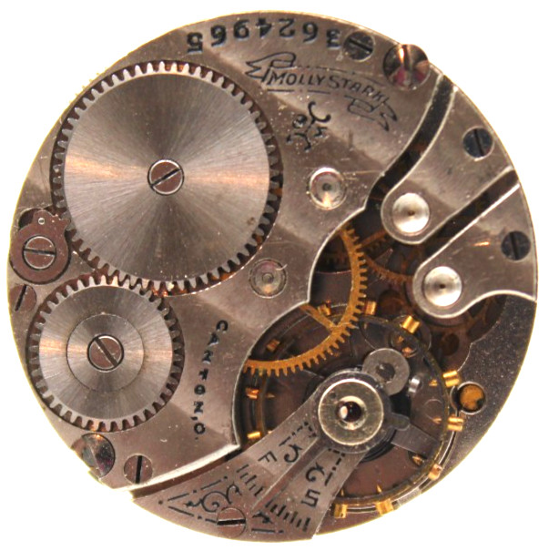 1917 HAMPDEN POCKET WATCH MOVEMENT 1-3624965 GRADE: MOLLY STARK 3/0s 7j (TD2)