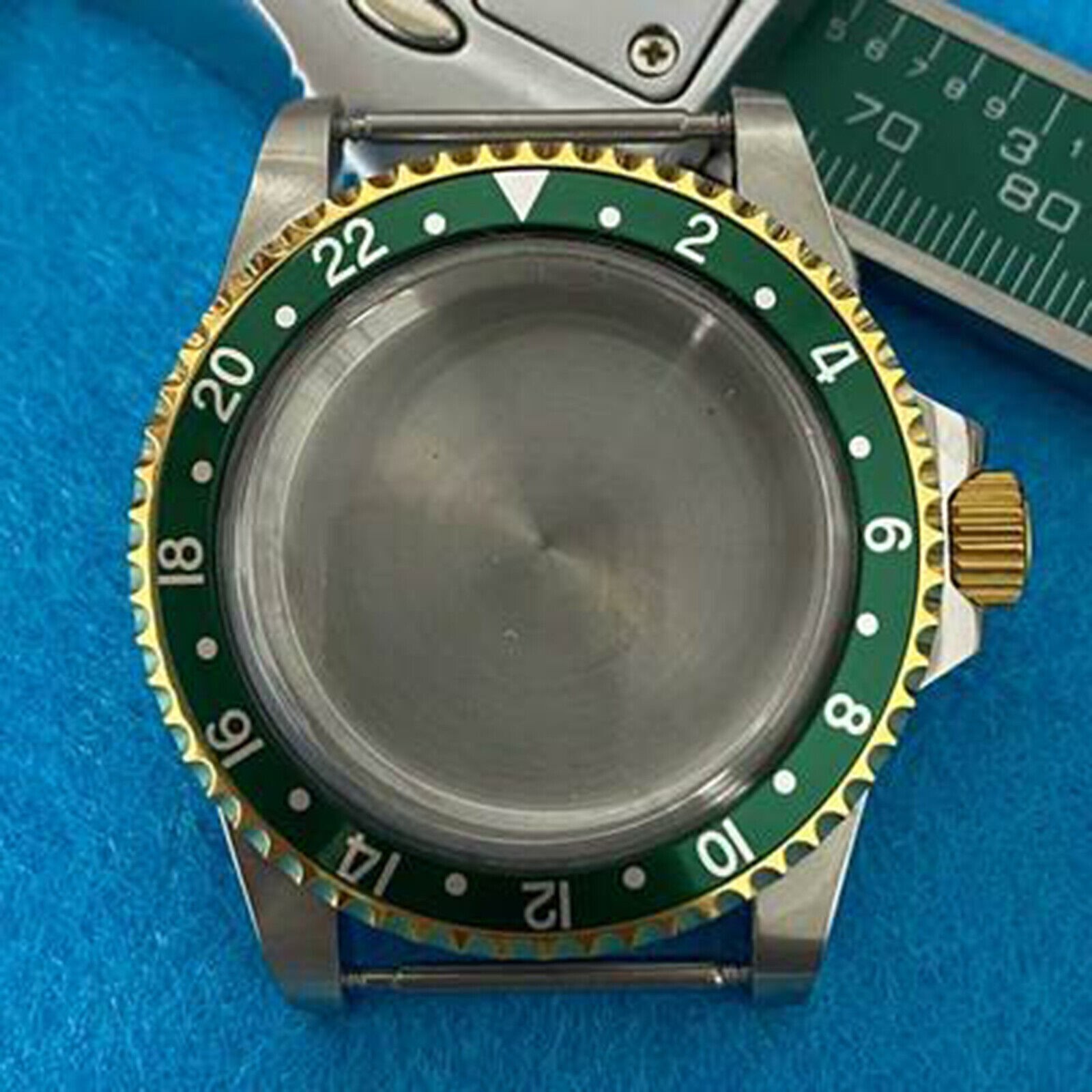 316L Metal Watch Case Golden Retro Shell 39.5mm for Japanese NH35/ NH36 Movement