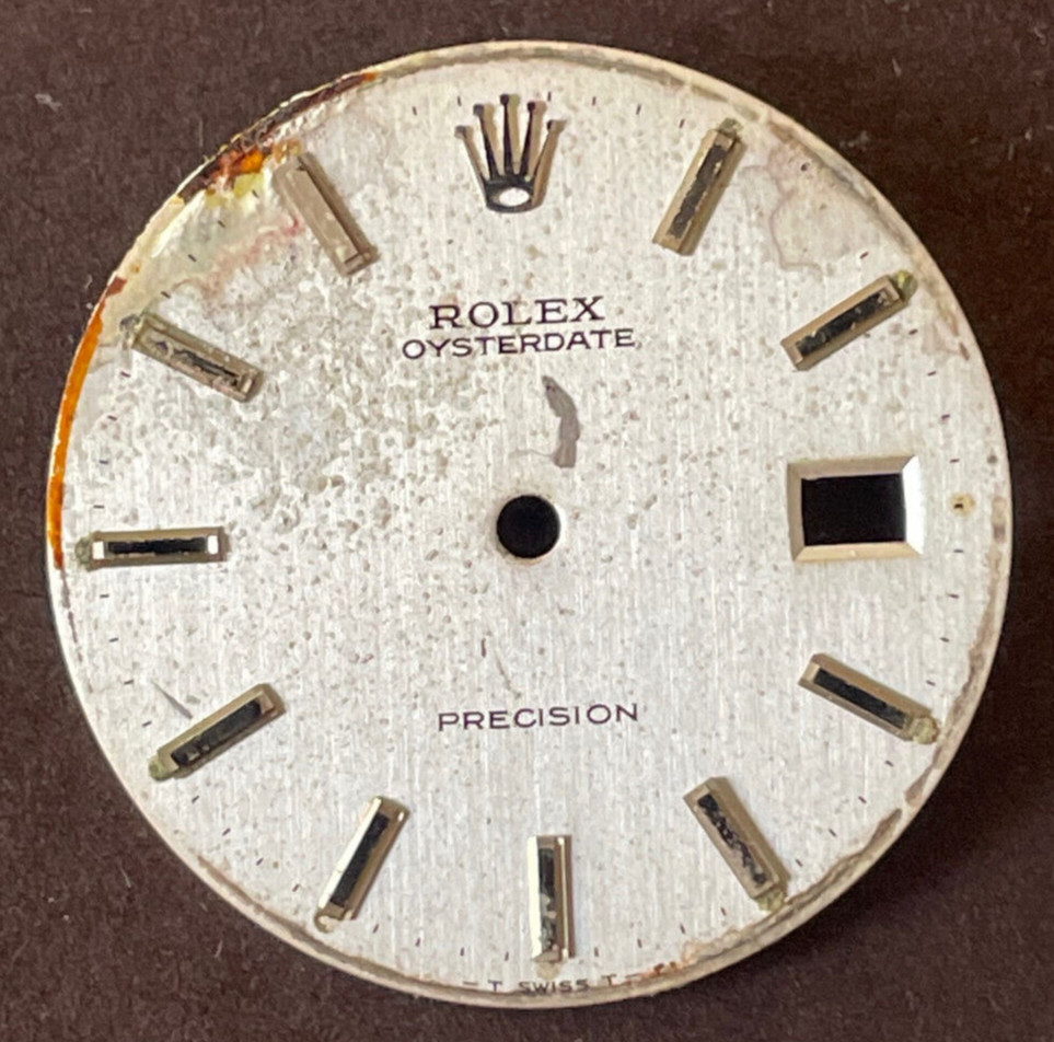 Vintage Rolex Oysterdate Precision Watch Dial For 6694