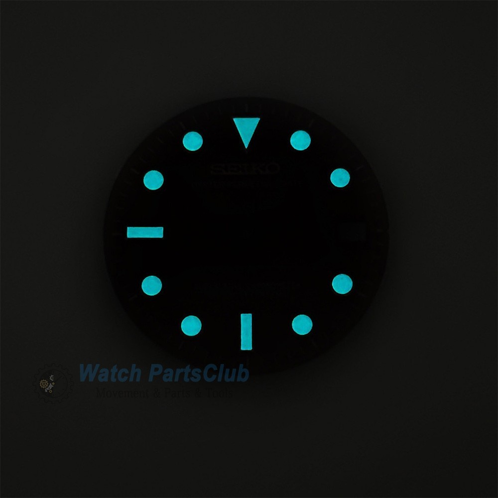 28.5mm submarine dial-Blue night light-No logo-Sun textured surface-NH35movement