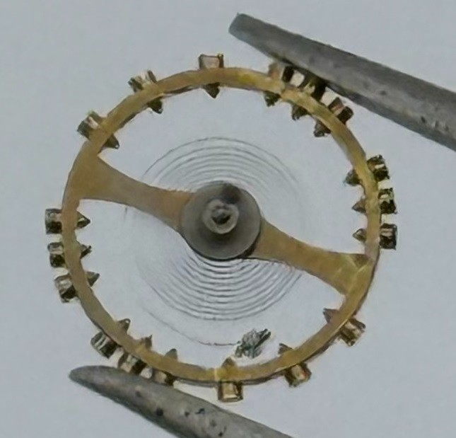 Bulova 5 AD Balance Wheel Complete And Spring Renata 624 Watch Movement Parts
