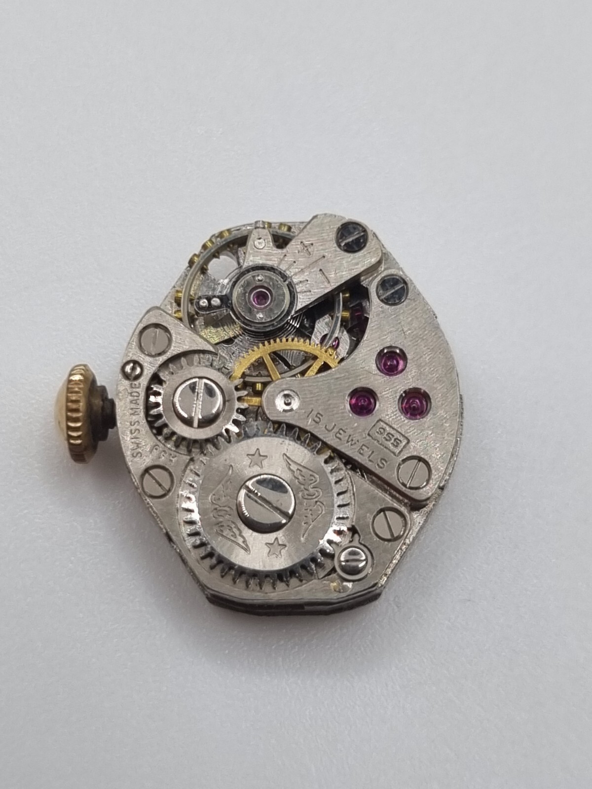 Cal 955 FHF 60 Rotary Manual Wind Watch Movement 15 Jewels Swiss Repair