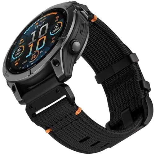 Bandletic 26mm Quick Fit Rugged Nylon Band for Garmin Fenix 8 51mm 7X 6X 5X