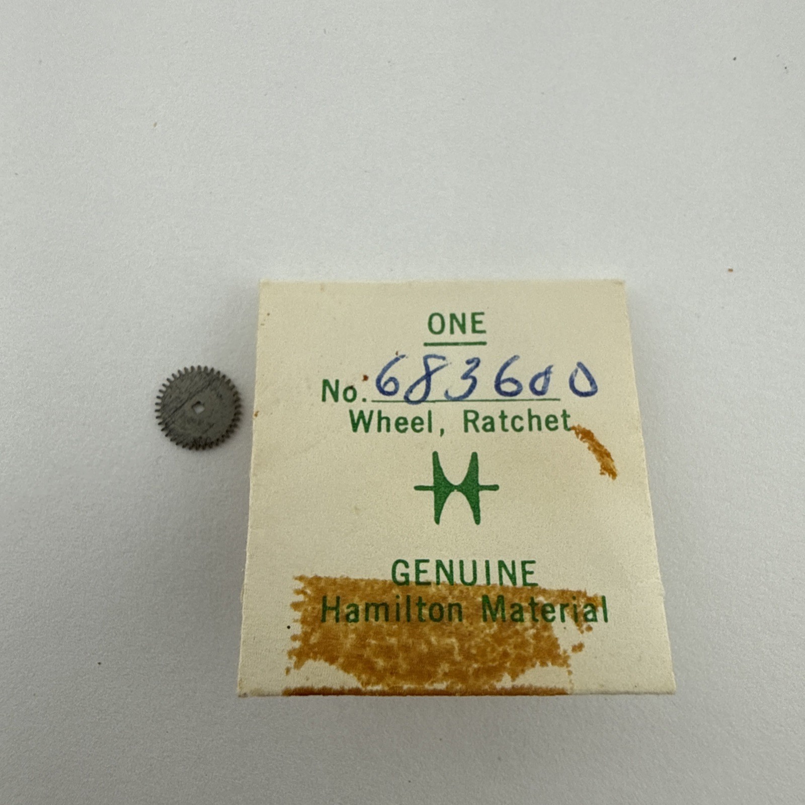 VINTAGE HAMILTON GRADE 911 RATCHET WHEEL OEM WATCH PART 683600