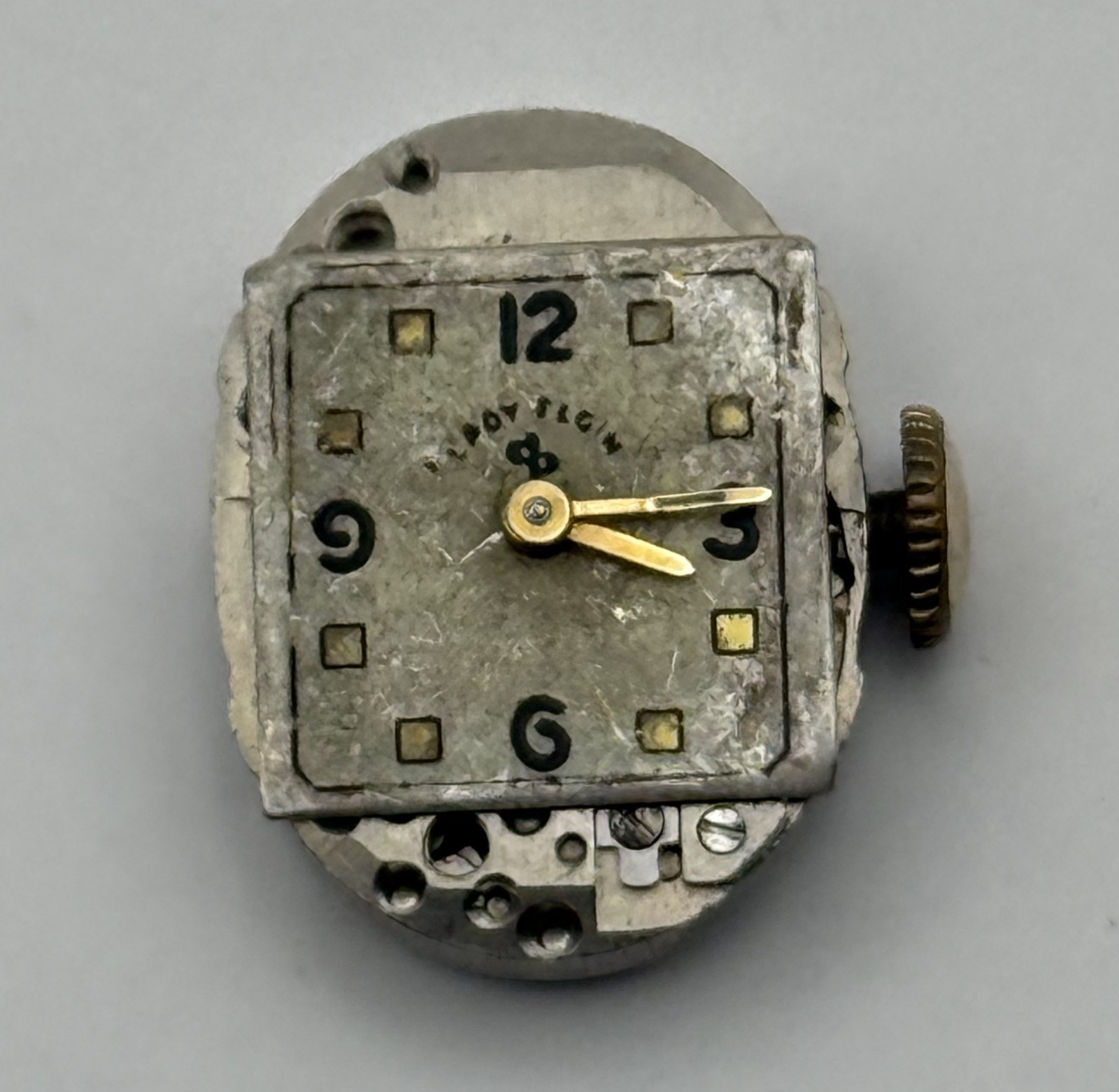 Lady Elgin 650 Watch Movement 19 Jewels U.S.A. Manual Wind Parts Repair 12.7mm