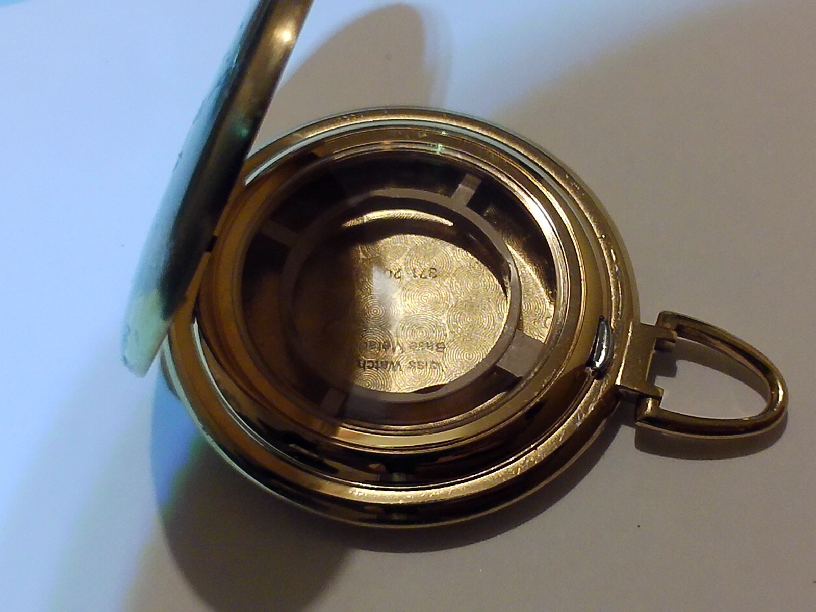 NOS Genuine BURBERRY POCKET WATCH CASE , MODEL 371200, GOLD PLATED