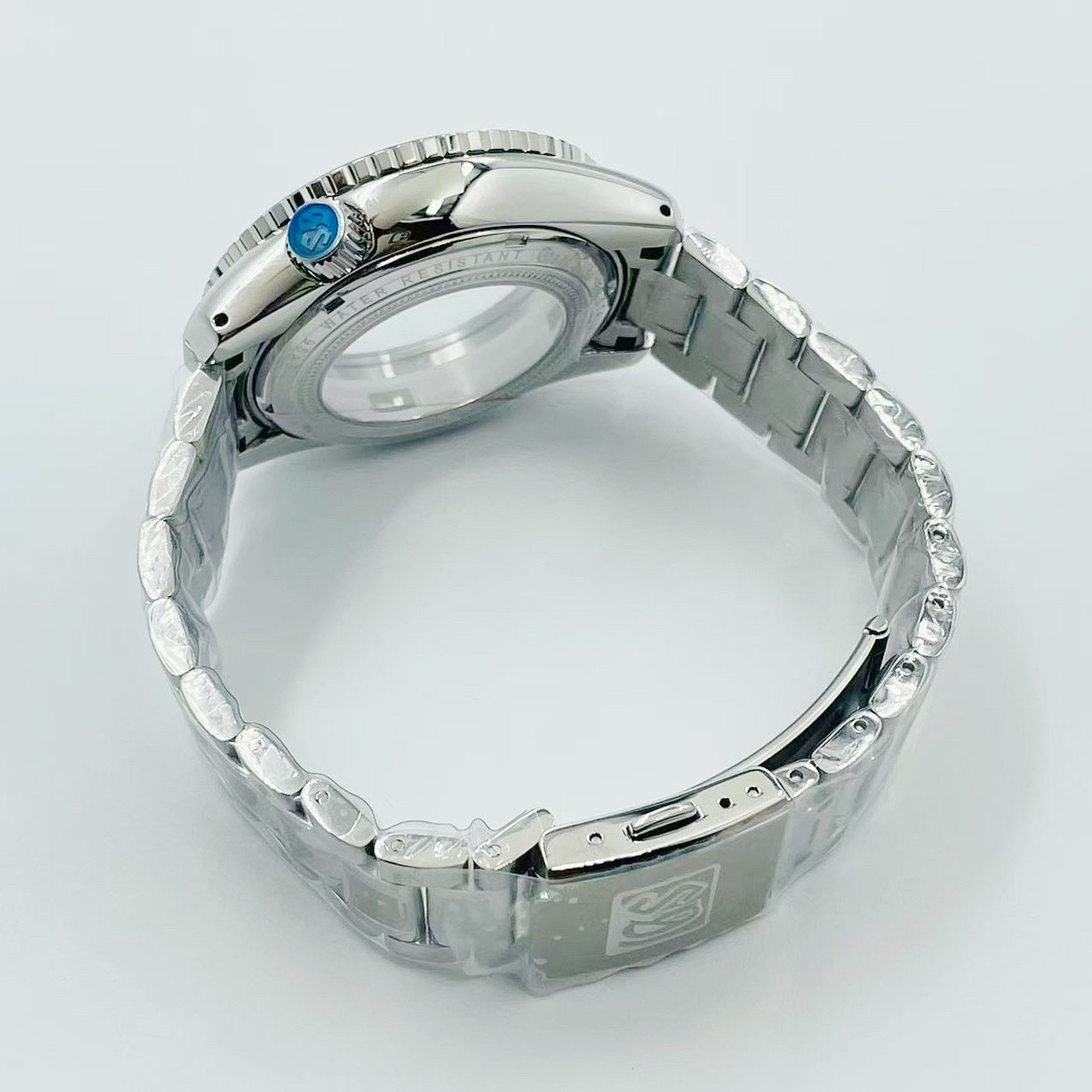 NH34 Case 44mm GS Tai Chi Circle Sapphire Case BGW9 Lume for NH35/NH34 Movements