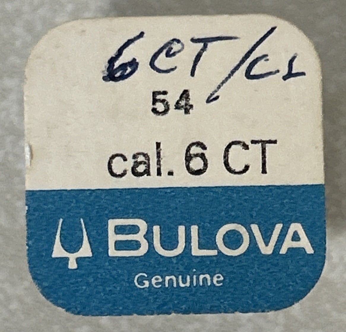 Vintage Genuine BULOVA 54 Watch Balance Wheel Part Cal. 6 CT NOS