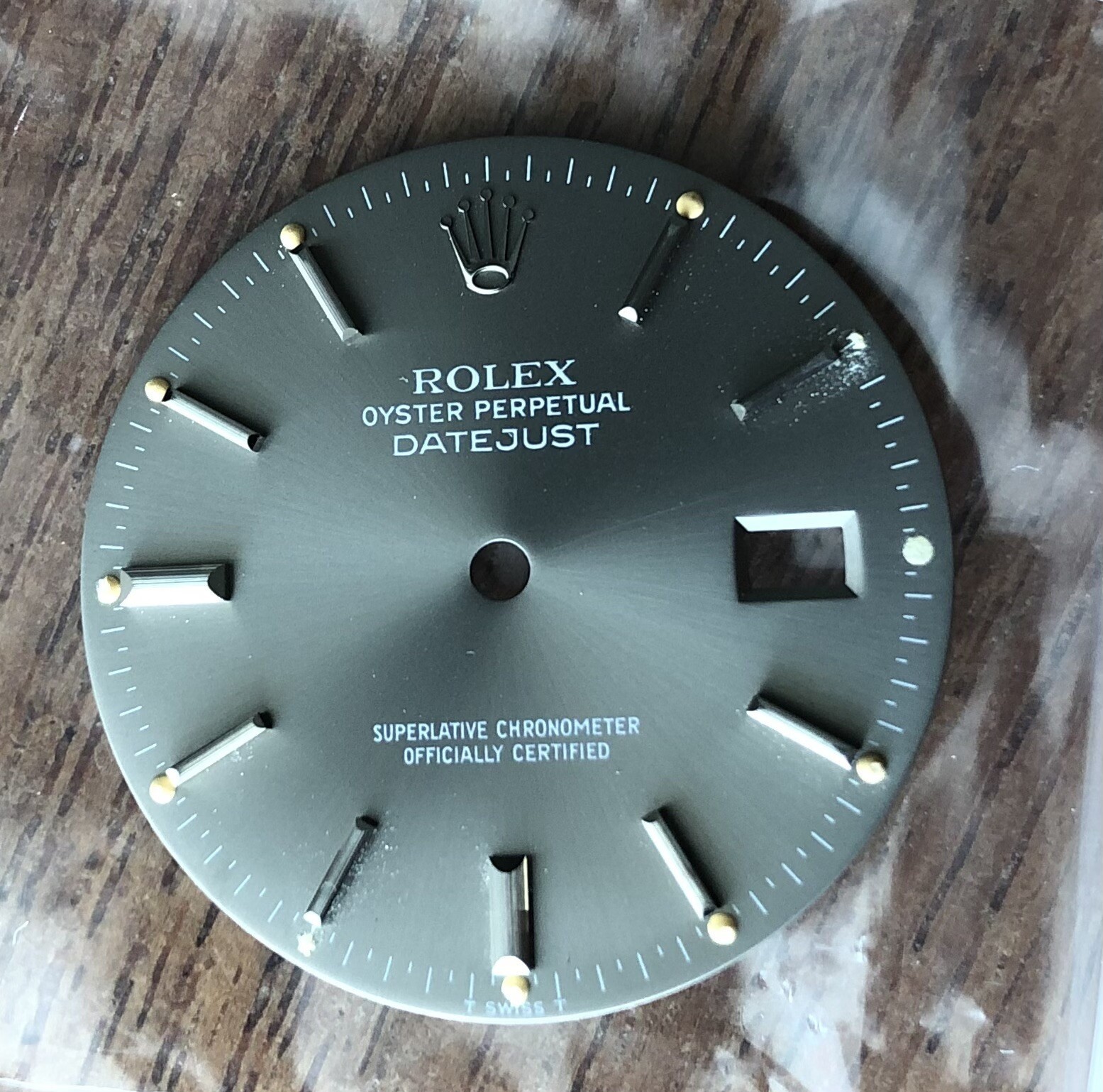 SUPERB RARE GHOST GREY TRITIUM DIAL FOR DATEJUST 16000 16200 16220 16014 16234