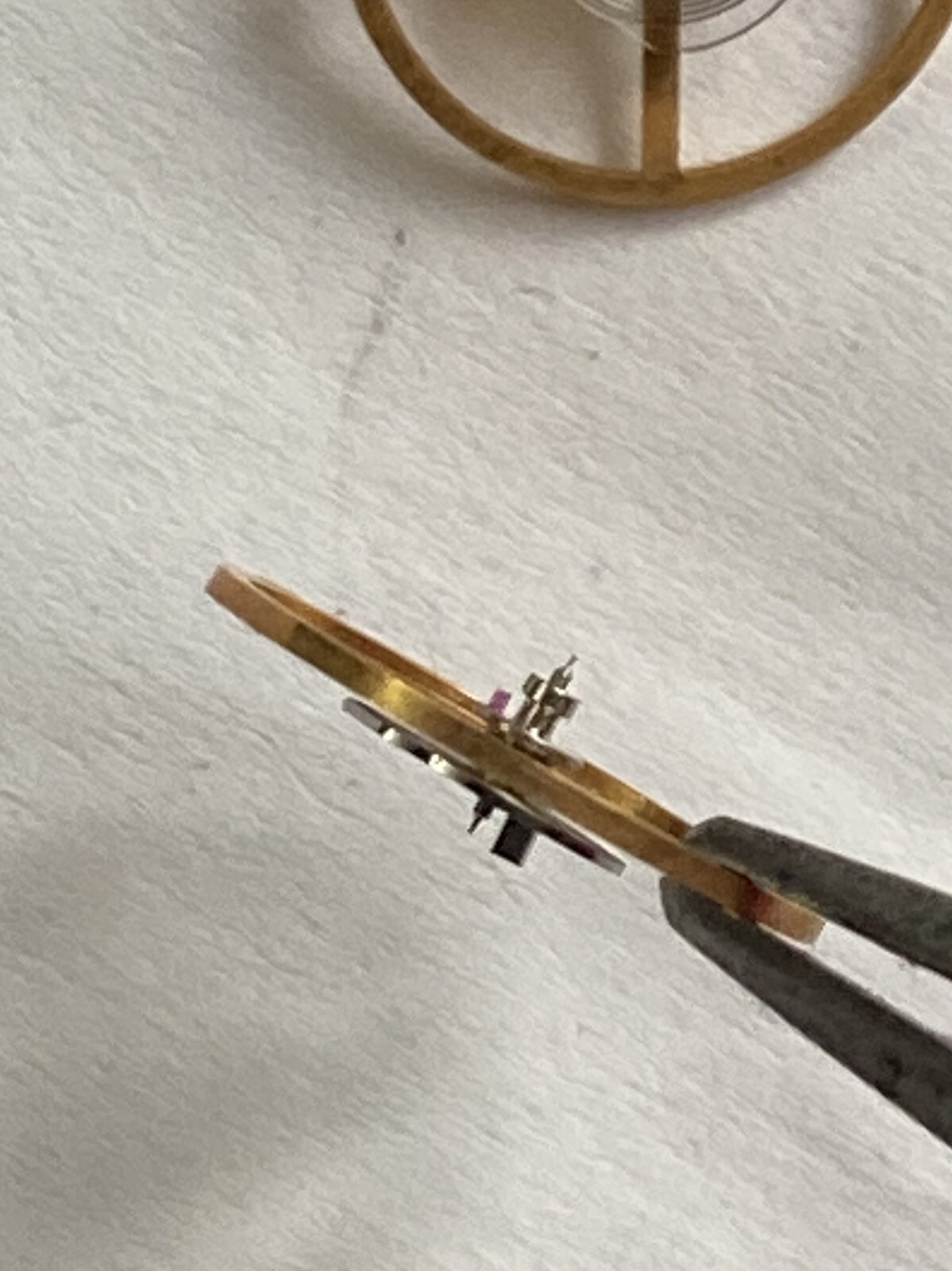 NOS WATCH PARTS BALANCE STAFF WHELL LOT OF 2 PCS RAKETA 2609.HA, 2614.H, 2628.H