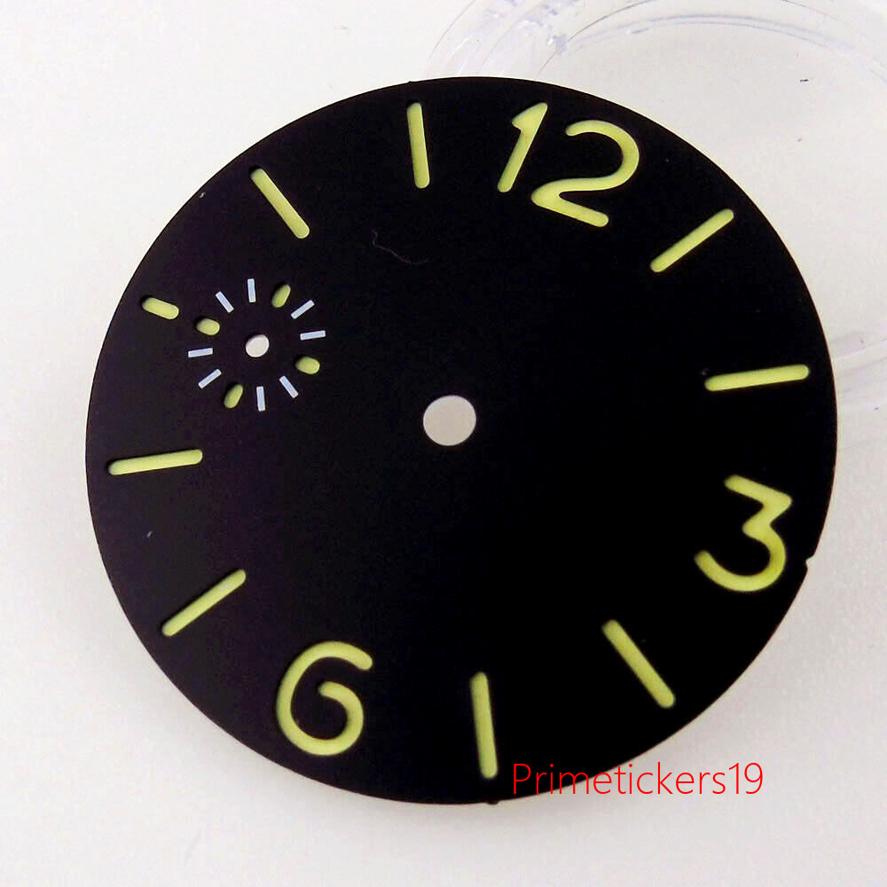 45mm Stainless Steel Watch Case Sandwich Dial Hands Fit ETA6497 6498 ST3600 3620
