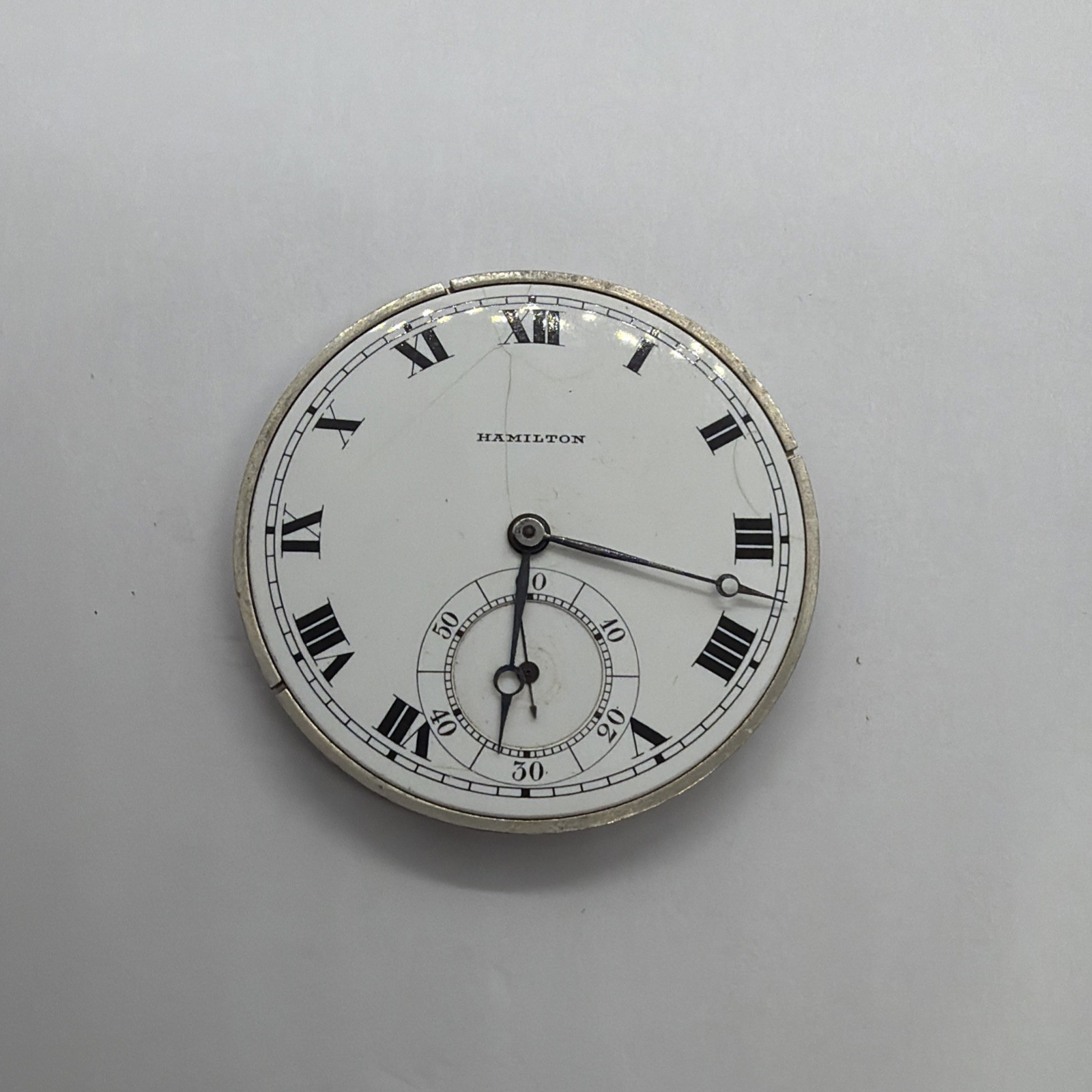 Vintage Hamilton Grade 910 12s 17J OF Pocket Watch Movement 589
