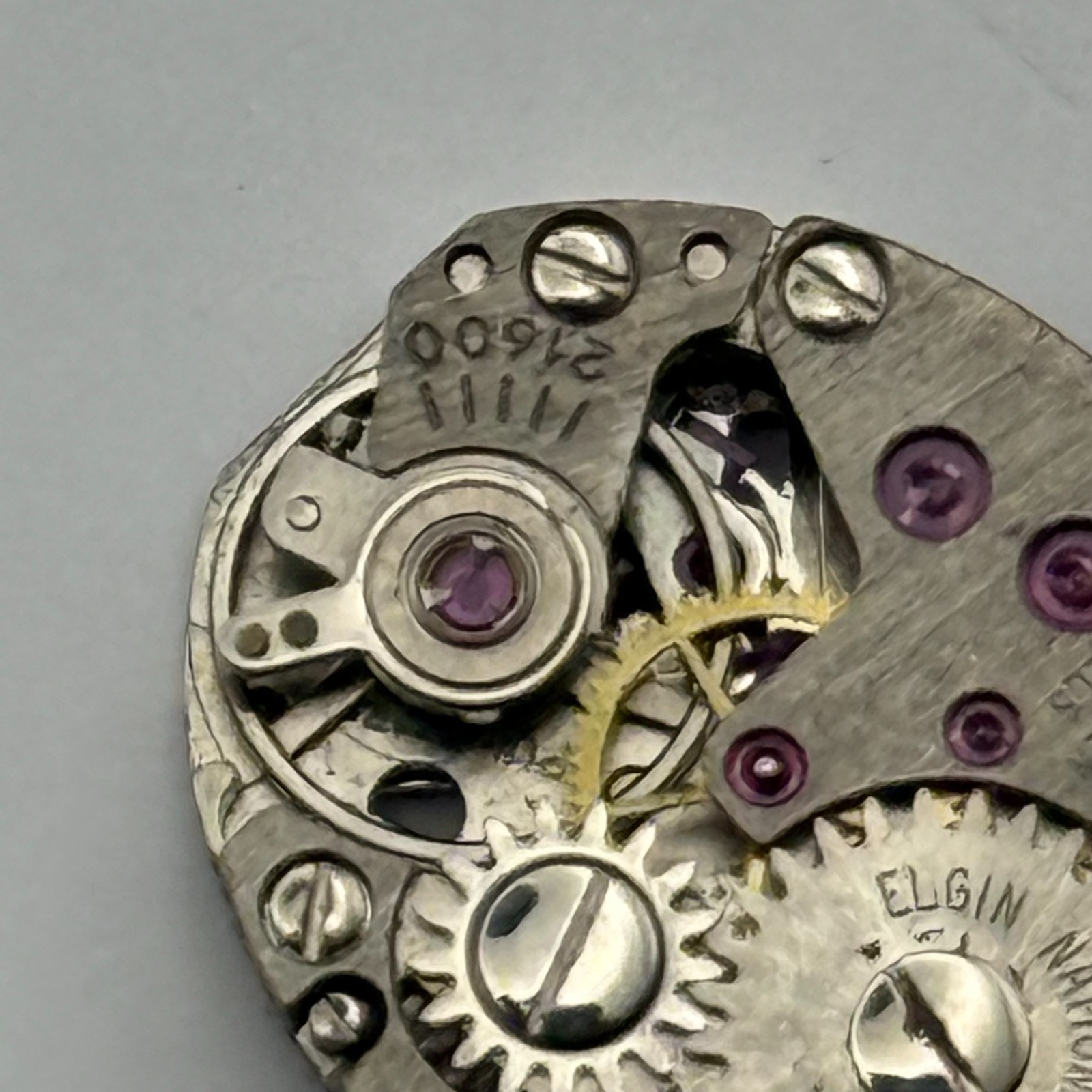PUW 1175 Watch Movement Elgin Watch 17J Swiss Manual Wind Parts Repair 12.9mm