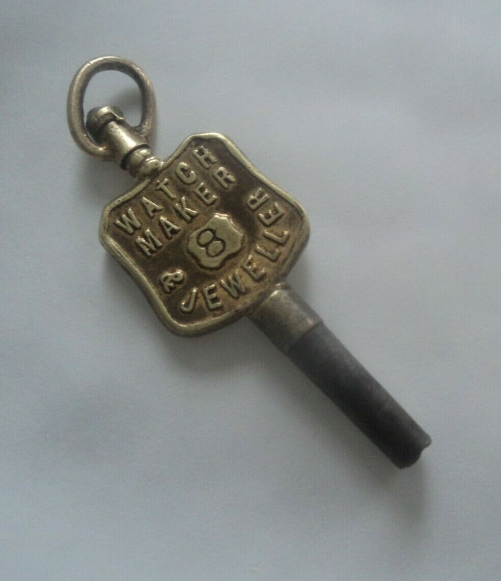 Advertising Pocket Watch Key Turner of Bath St Ilkeston Derbyshire no 8