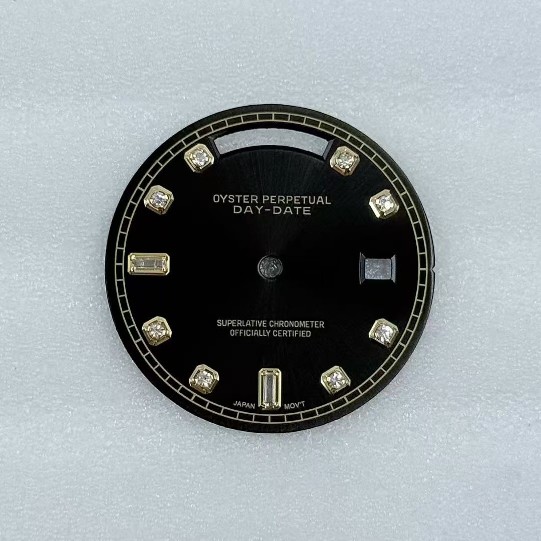 31mm Gradient Color Watch Dial Double Calendar No Lume for 8285 Movement