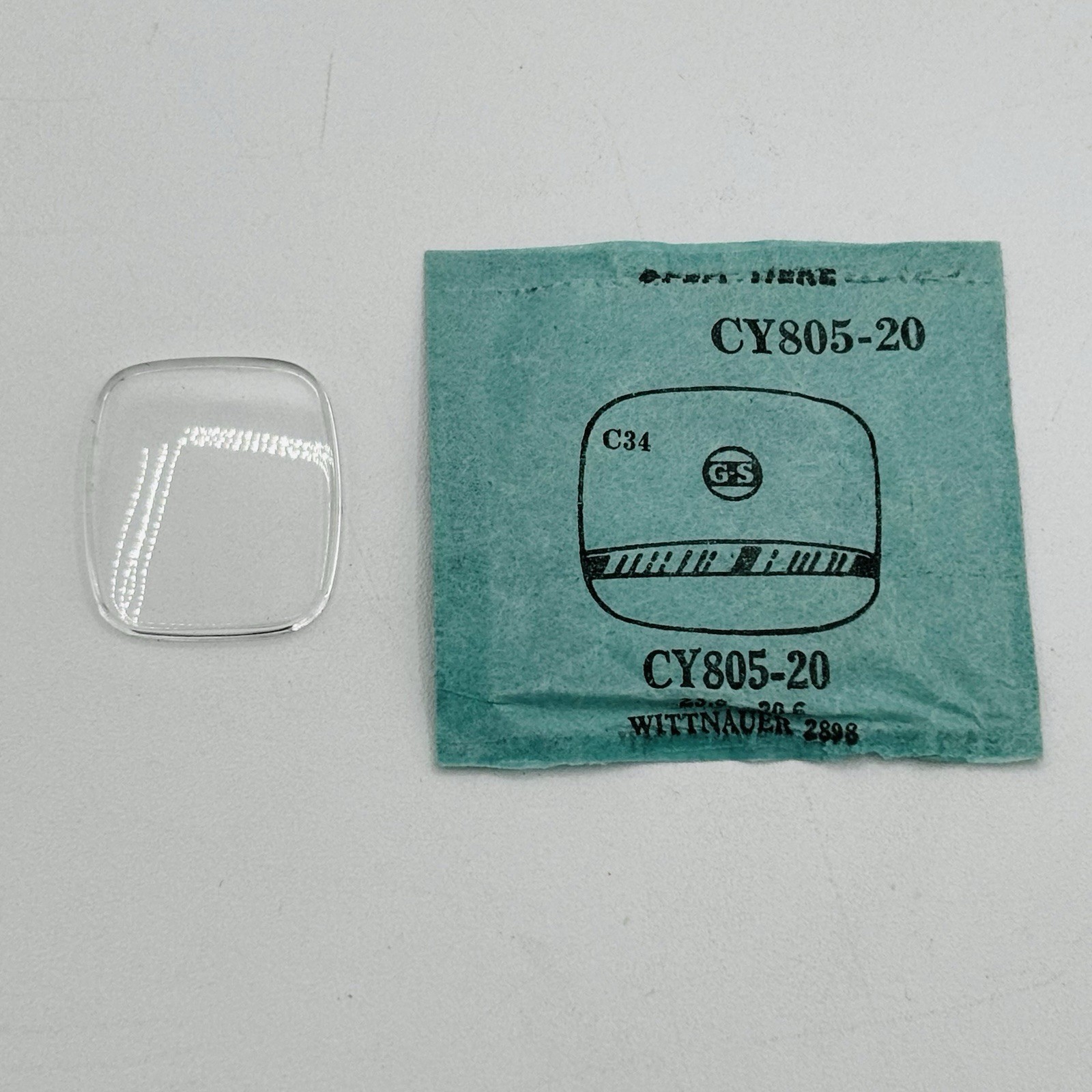 Wittnauer CY805-20 Watch Crystal for 2898 23.8 x 20.6