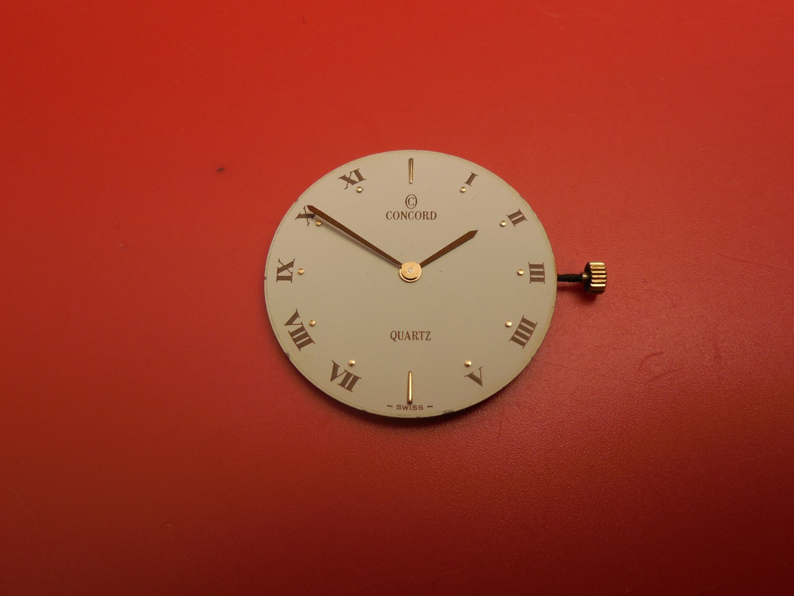 NON WORKING ETA ESA 959 001 SIX JEWEL QUARTZ 959.001 MOVEMENT CONCORD PART