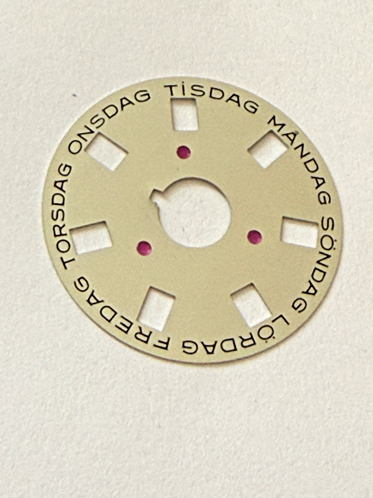 genuine Rolex watch 1556 calendar day disc 1803 champagne Sweden very rare
