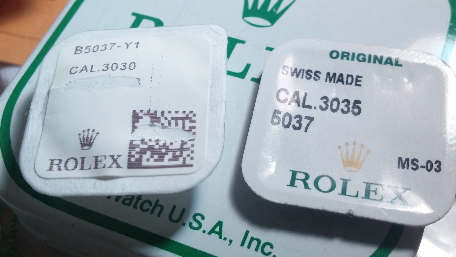 Genuine ROLEX 3030 5037 3035 5037 Rolex Datejust Spring for Setting Lever NOS