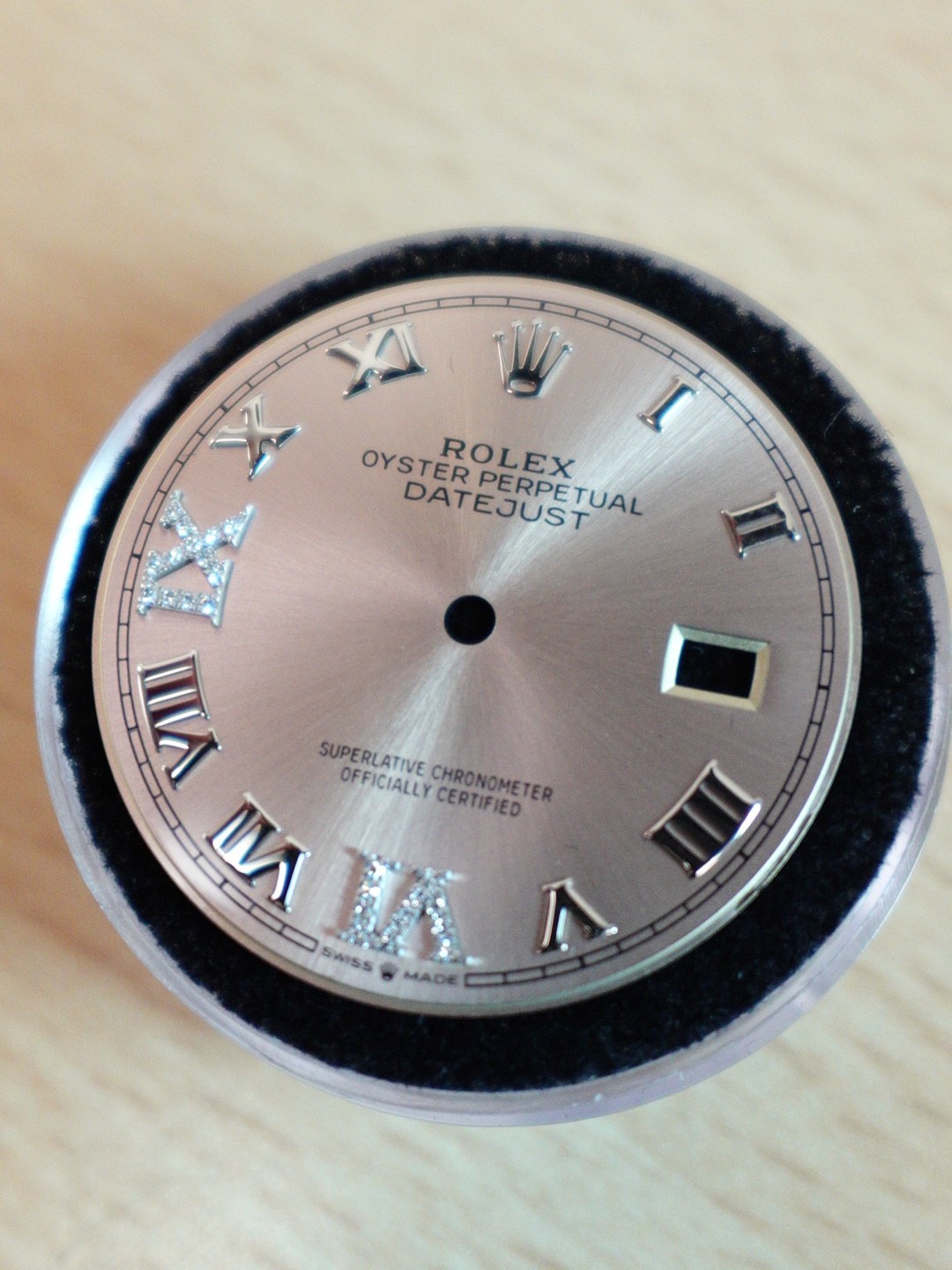 Rolex Custom Pink Diamond Dial w/ Roman Numerals 36mm 126234