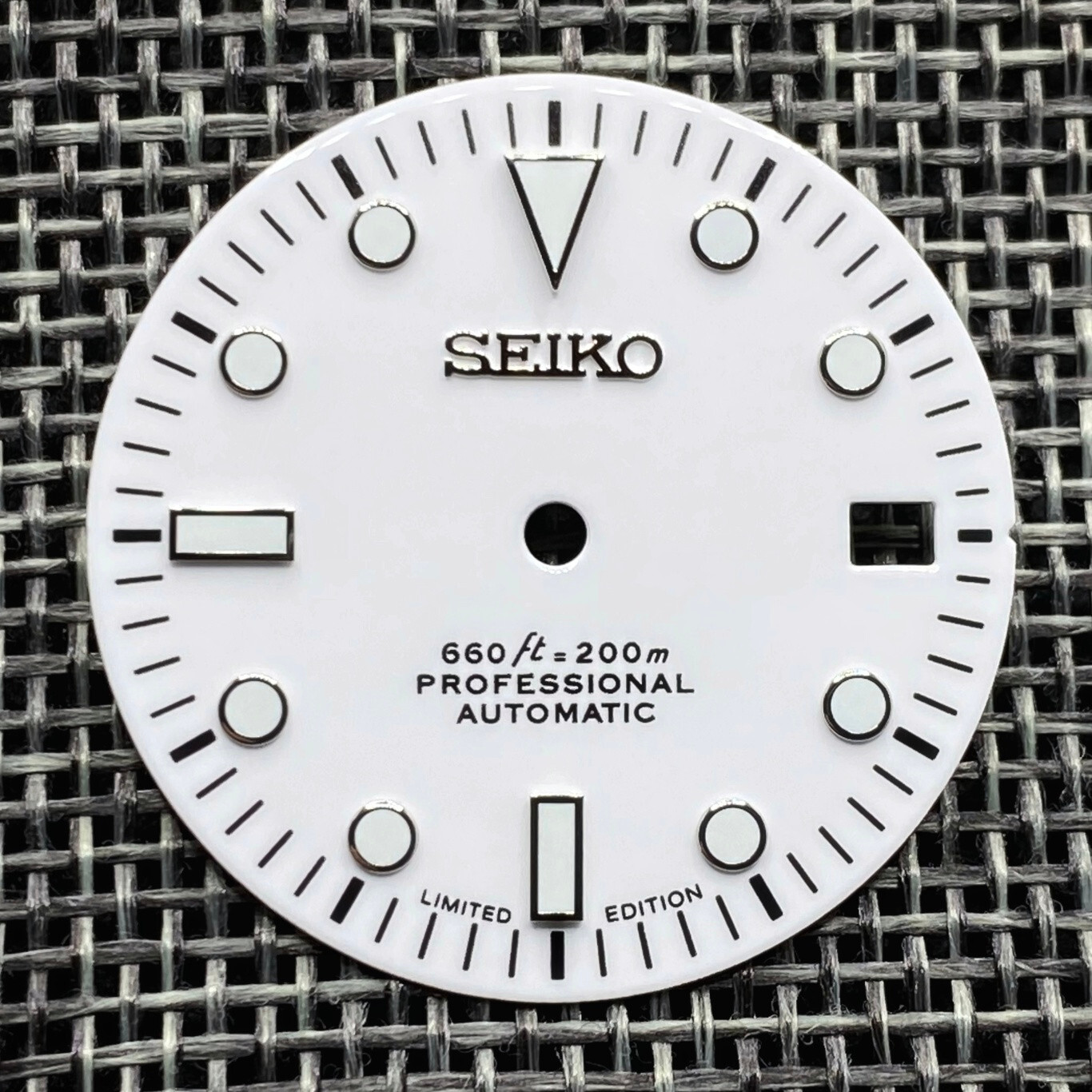 New SUB DIVERS CERAMIC WHITE DIAL FOR SEIKO NH35 NH36 4R35 4R36 7S26 SKX007