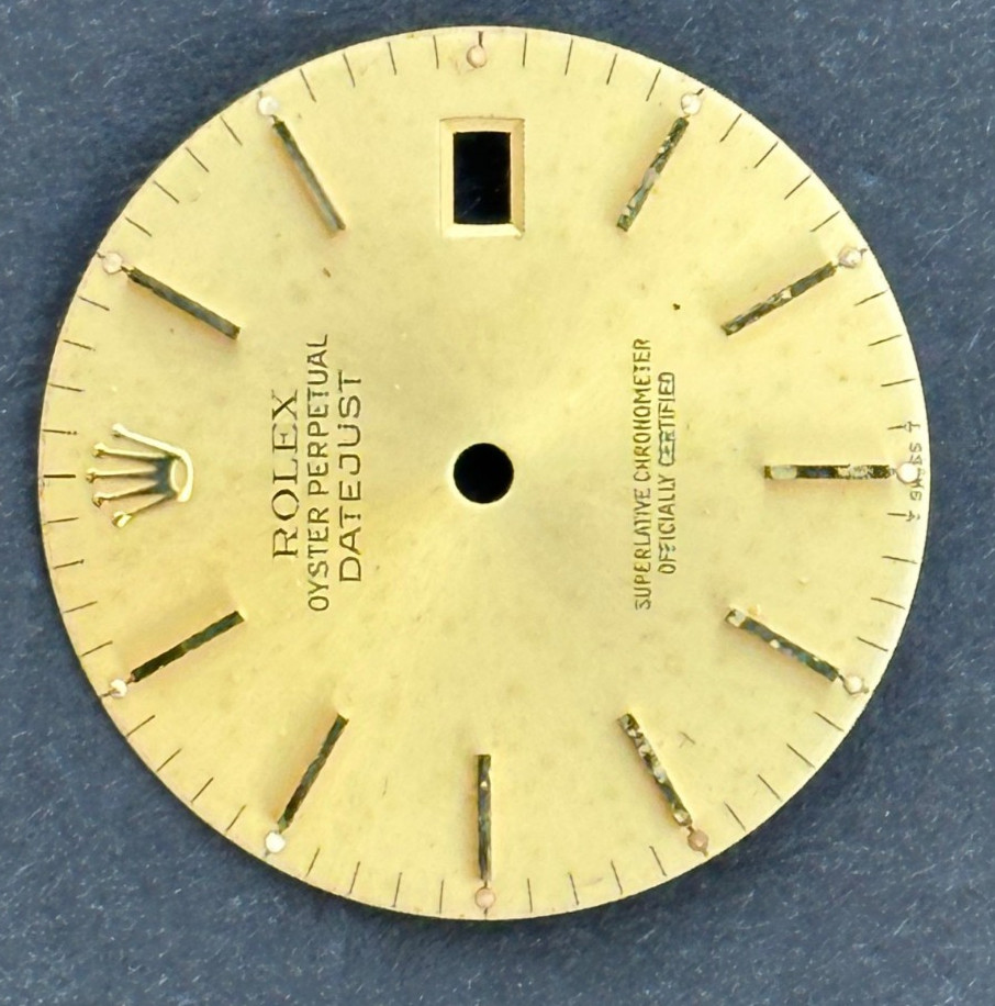 Vintage Rolex Oyster Perpertual Datejust Watch Dial For 36mm Case 16013 16233