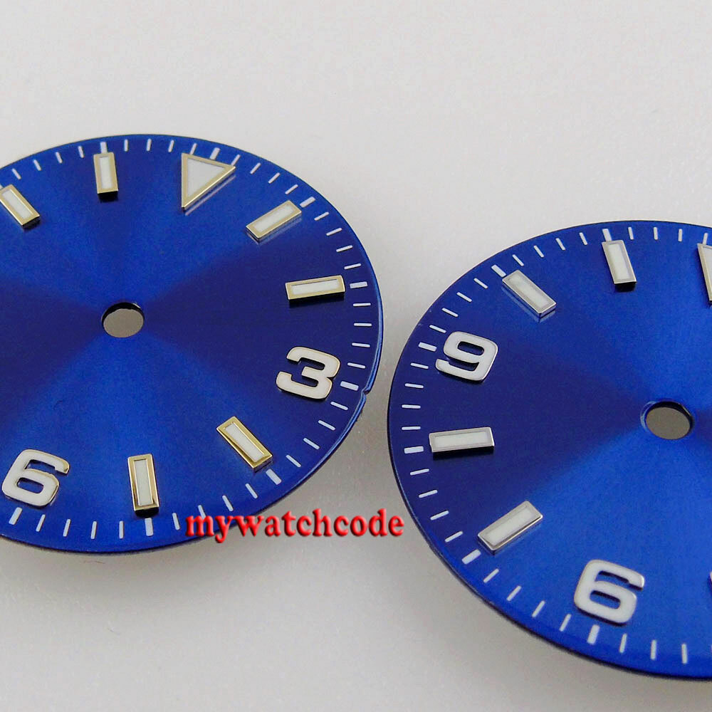 29mm Blue Plain Watch Dial Watch Dial For Explorer NH36A NH35A ETA 2824 2836