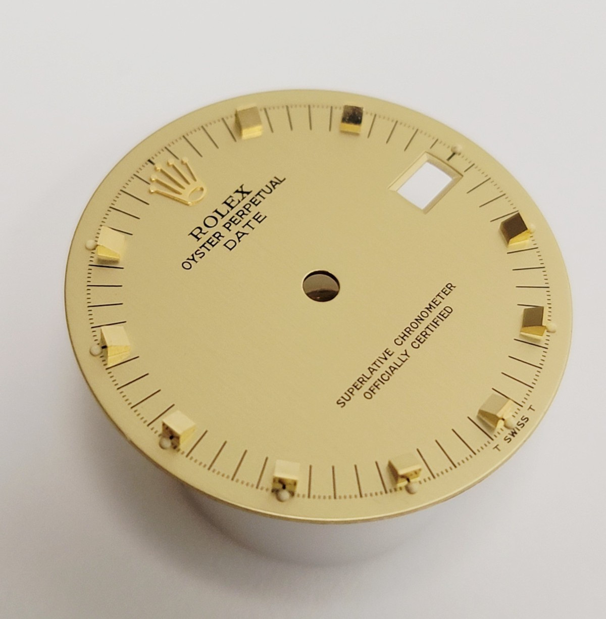 Genuine Factory Rolex Dial champagne Doorstop Date 34mm 15053, 15233, 15058