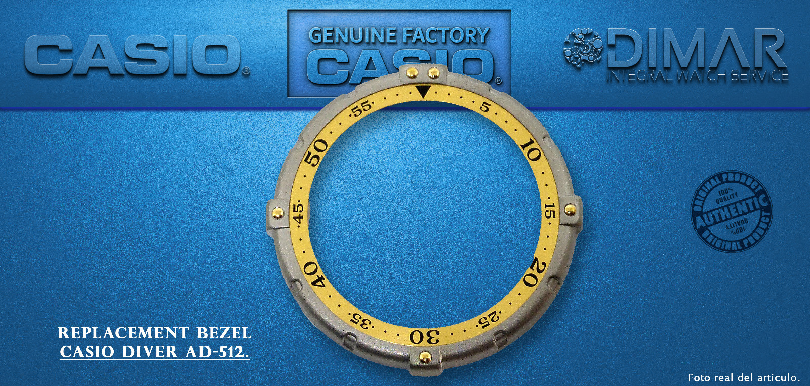 Replacement Vintage Original Bisel. CASIO AD-512.