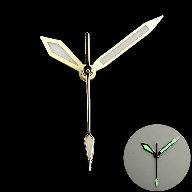 High Quality Polished Silver Gold Watch Hands C3 Bgw9 Green Blue Bright Luminous