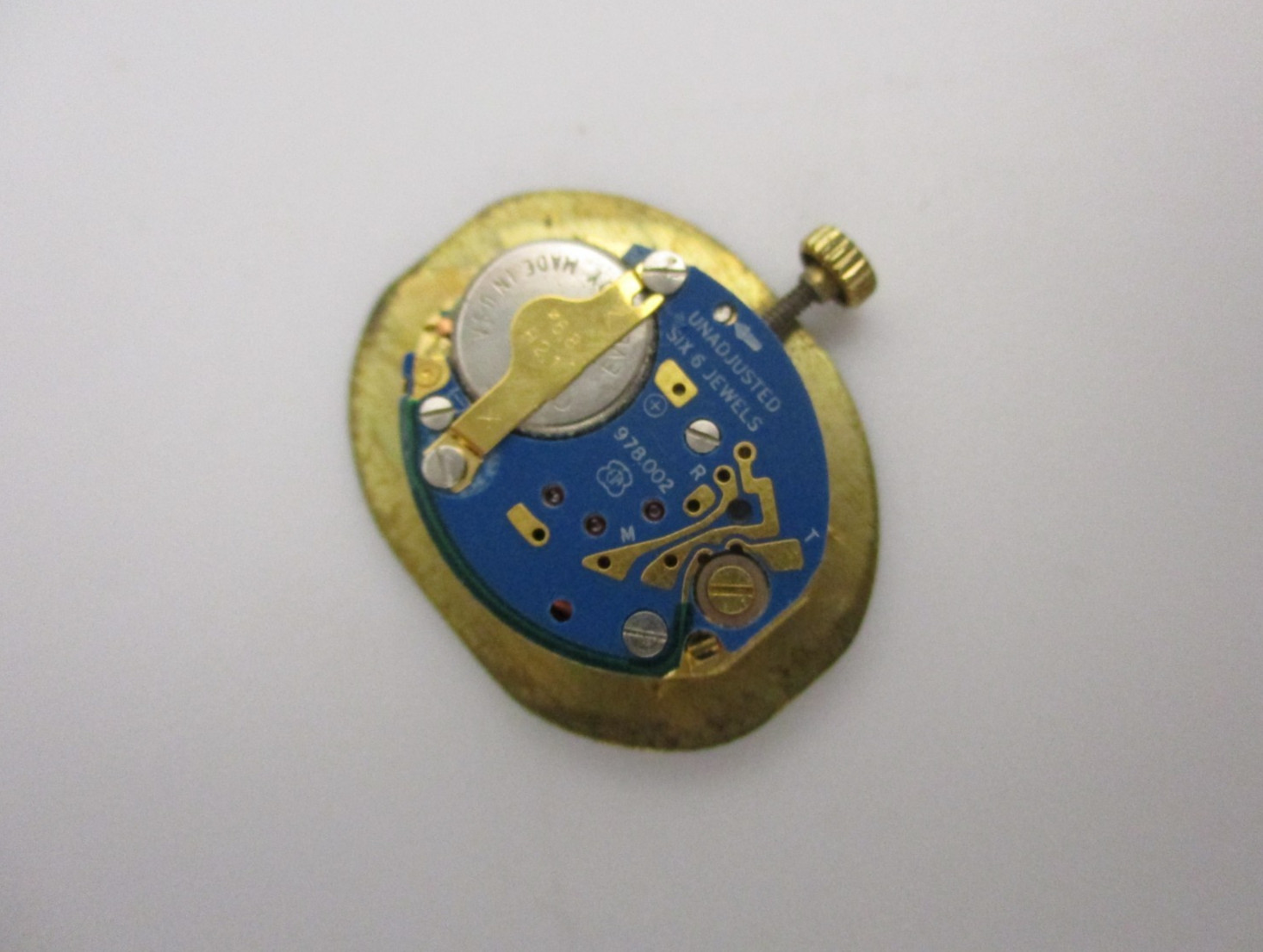 ETA 978.002 Analog Swiss Quartz Ladies Watch Movement 978 002 w/Dial Hands Crown