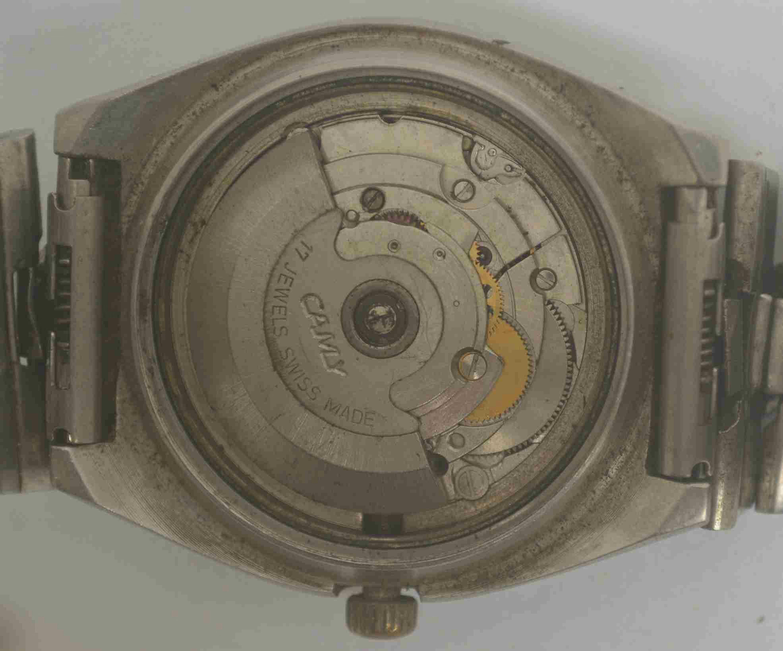 Vintage CAMY GENEVE Steel Wristwatch. Ref: 7638, Cal: ETA-2789-1. For Repairs
