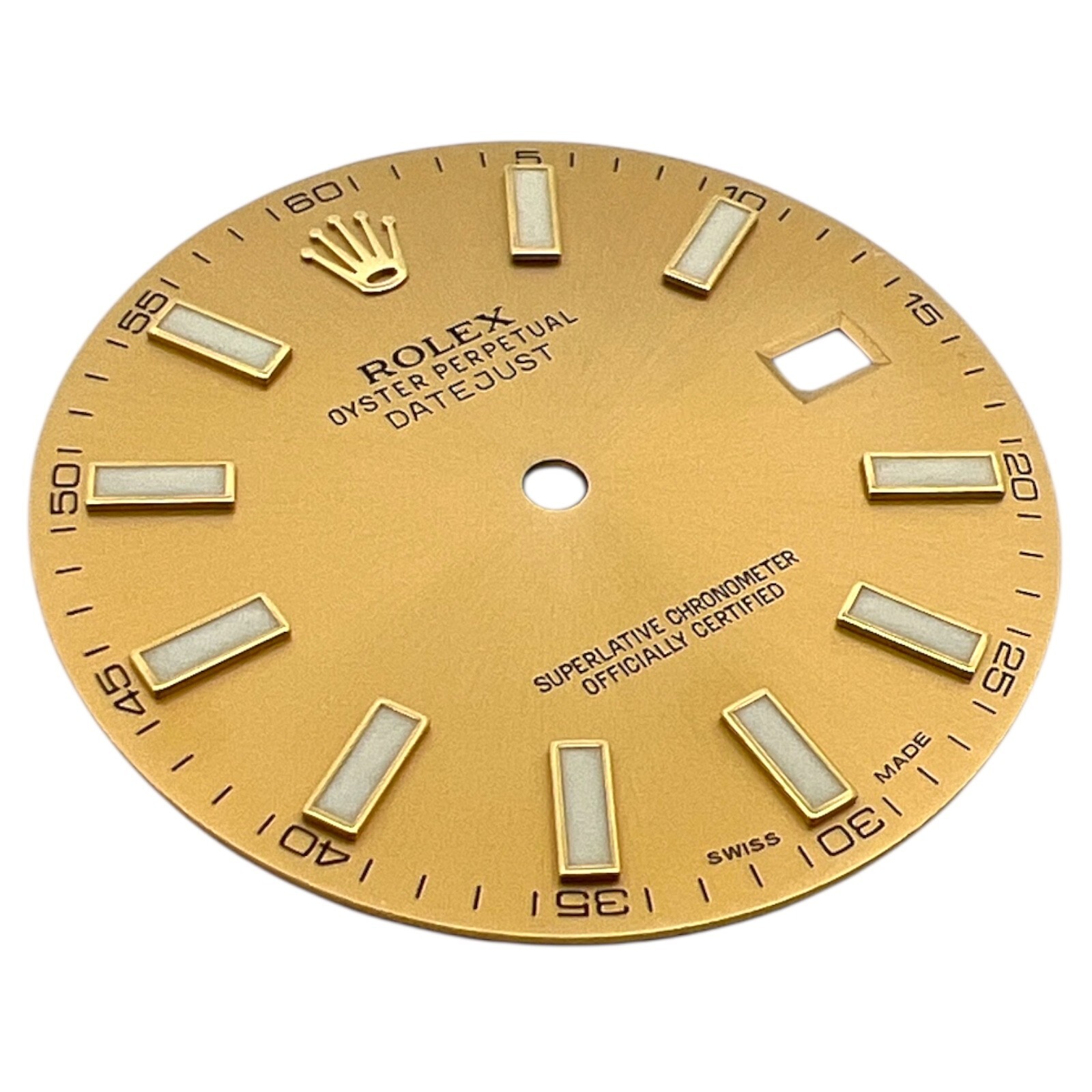 Genuine Rolex Oyster Perpetual Datejust 41mm Dial Champagne Gold 116333