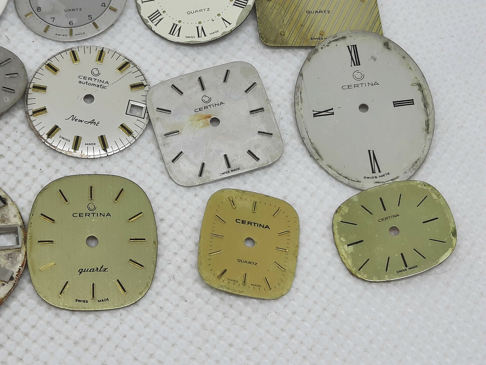 Lot of 17 Vintage Certina Ladies / Mens Watch Dials 1960′ / 1970′ / 1980′