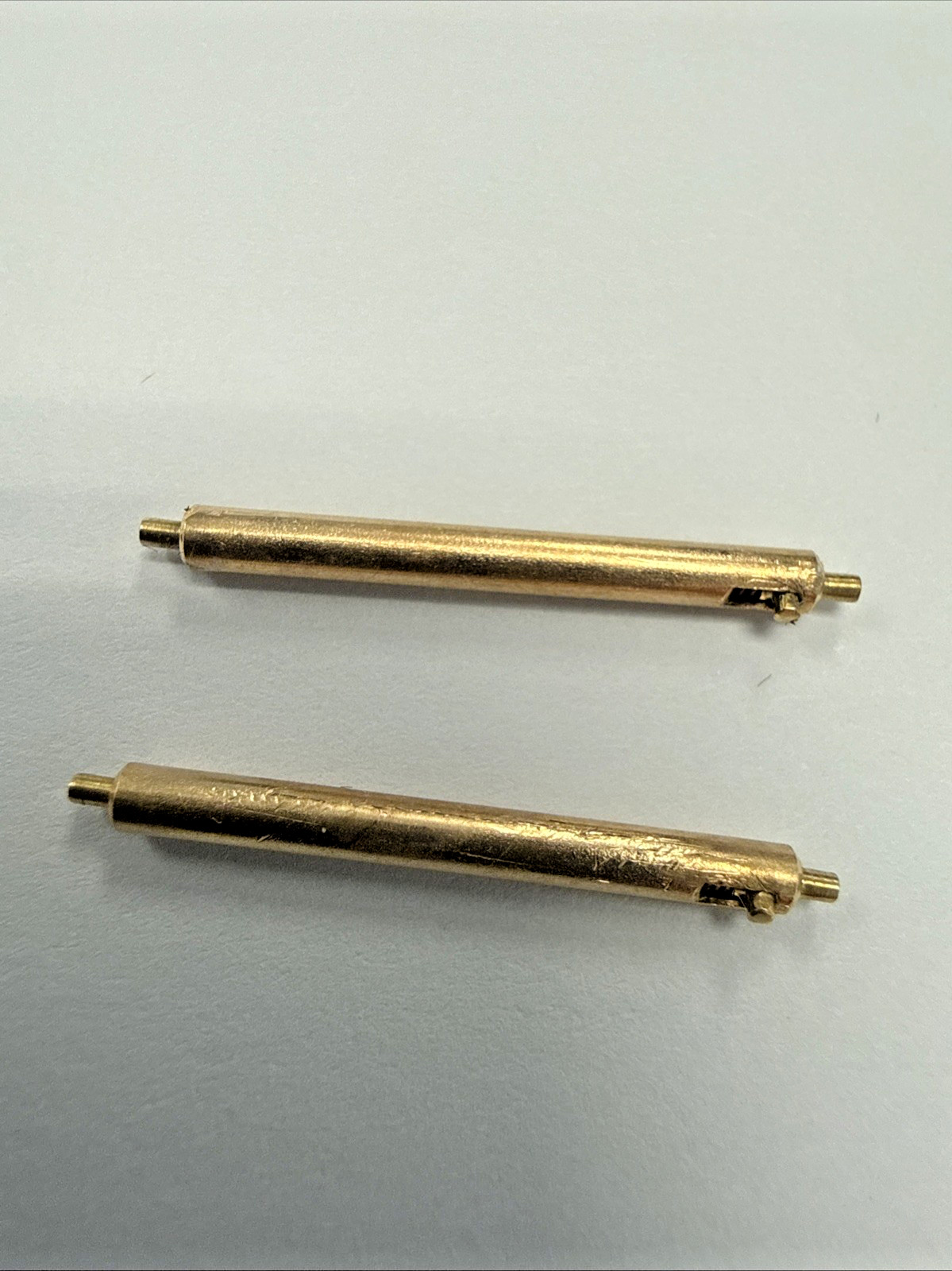 2 Patek Philippe 18k Rose Vintage Spring Bars 22.4mm Extended/19.4mm Compressed