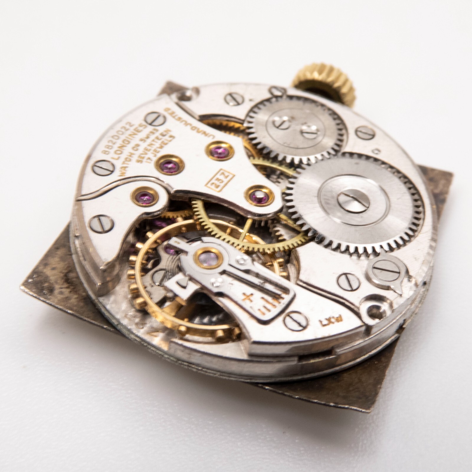 Vintage Longines Caliber 23Z 17-Jewel Wristwatch Movement, Good Balance