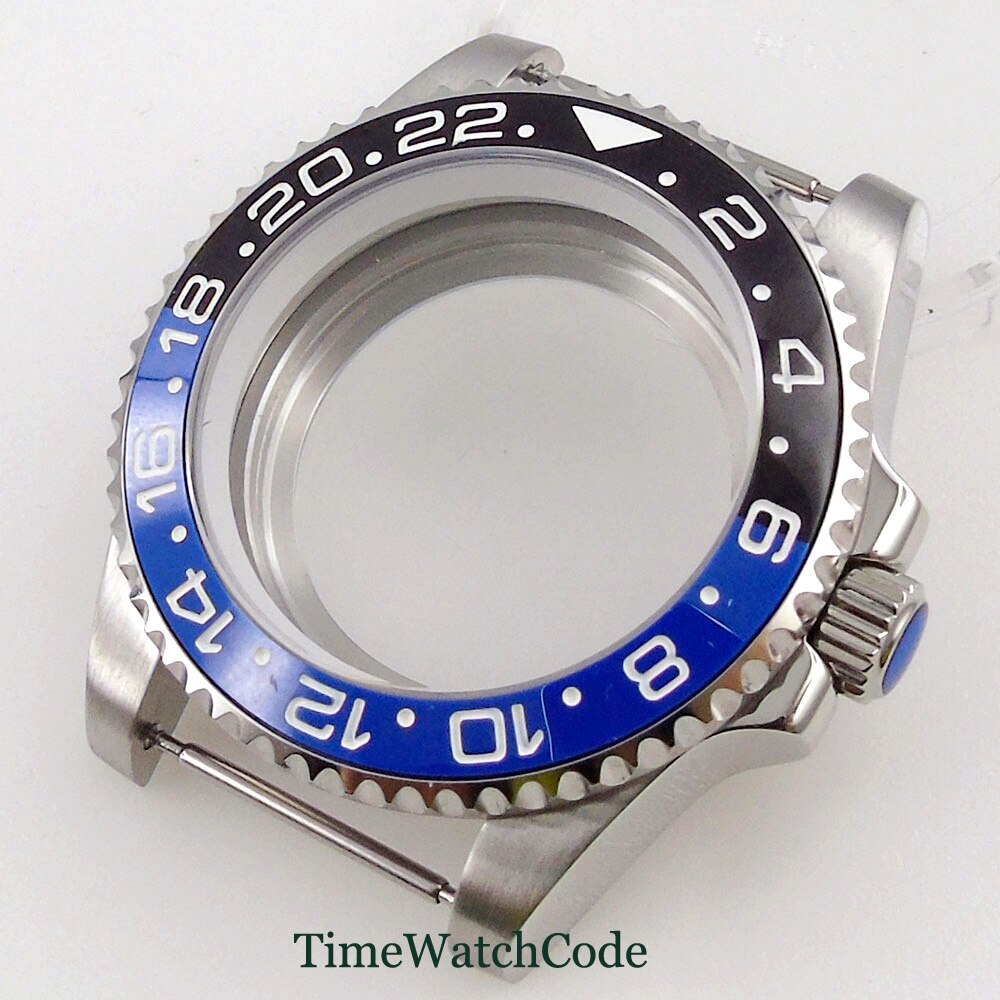 40mm Watch Case Sapphire Glass Chapter Ring Fit NH35 NH36 ETA2824 PT5000 316L
