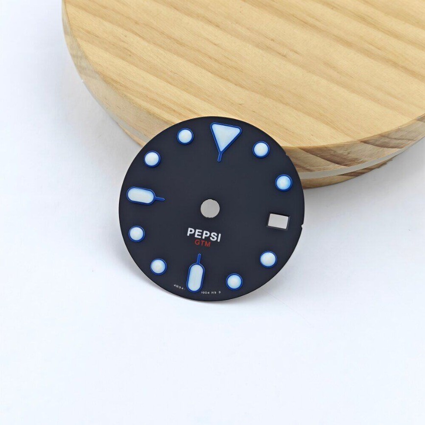 New No/S Logo NH35 Dial 28.5mm Blue SK007 Fits NH34/35/36 Movement Watch Parts