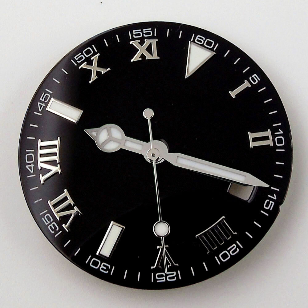 29mm Luminous Hand Roman Numerals Watch Dial Fit NH35A NH36A MIYOTA ETA2824