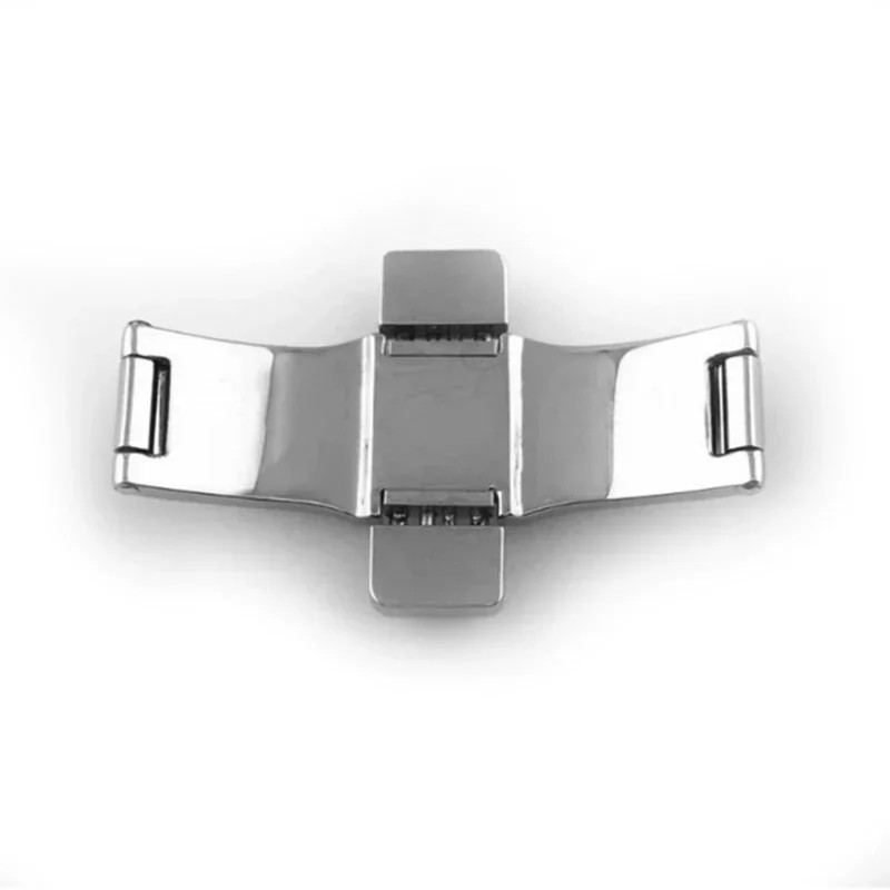 Butterfly Watch Buckle Stainless Steel Double Press Clasps For Tissot T1853