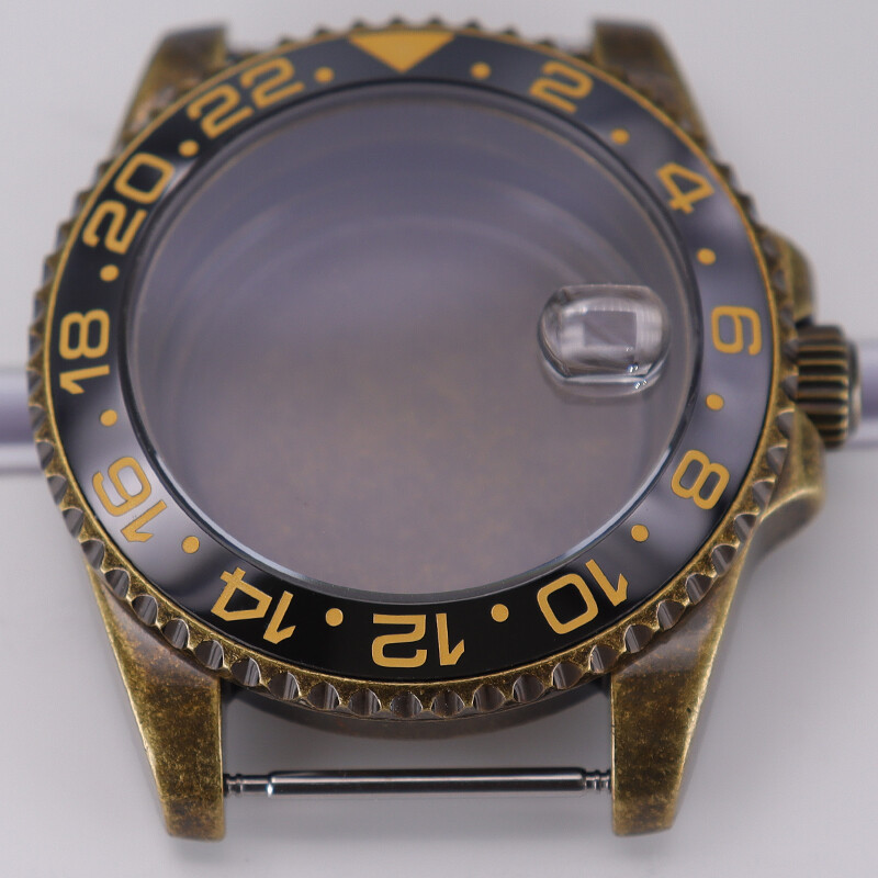 Bronze 40mm Retro Watch Cases Accessory stainless steel For Seiko nh35 Movement