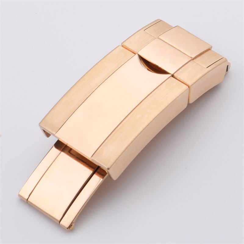 904L Deployment Buckle Clasp Fits Rolex Yacht-Master Daytona Gold Rose Silver
