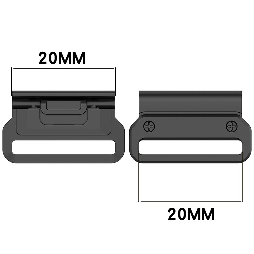 1 Pair Stainless Steel Connector Head Replacement Watch Parts for Garmin Fenix 8