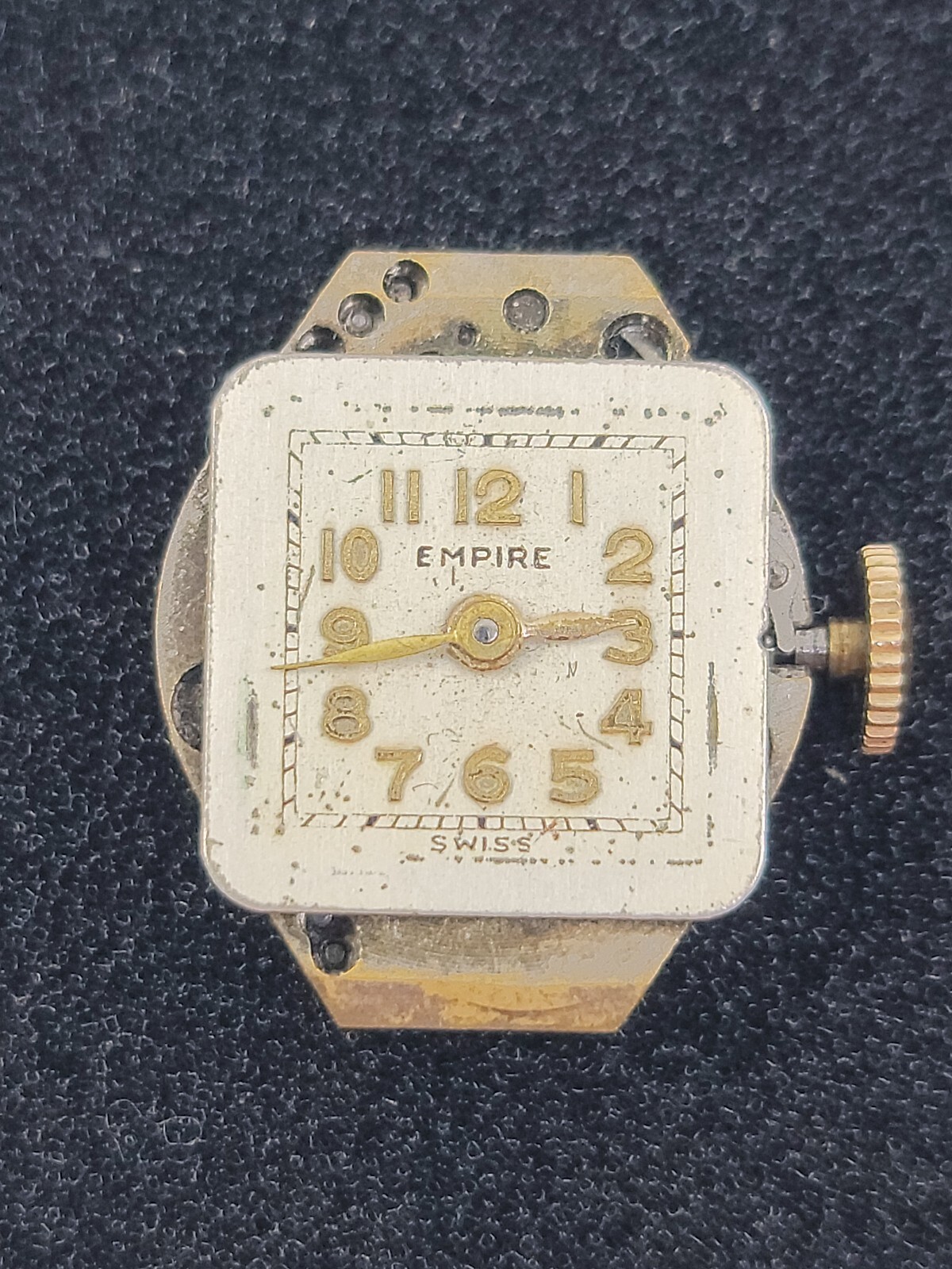 Vintage Empire Watch Co. 7 Jewel Watch Movement C11 Working Condition