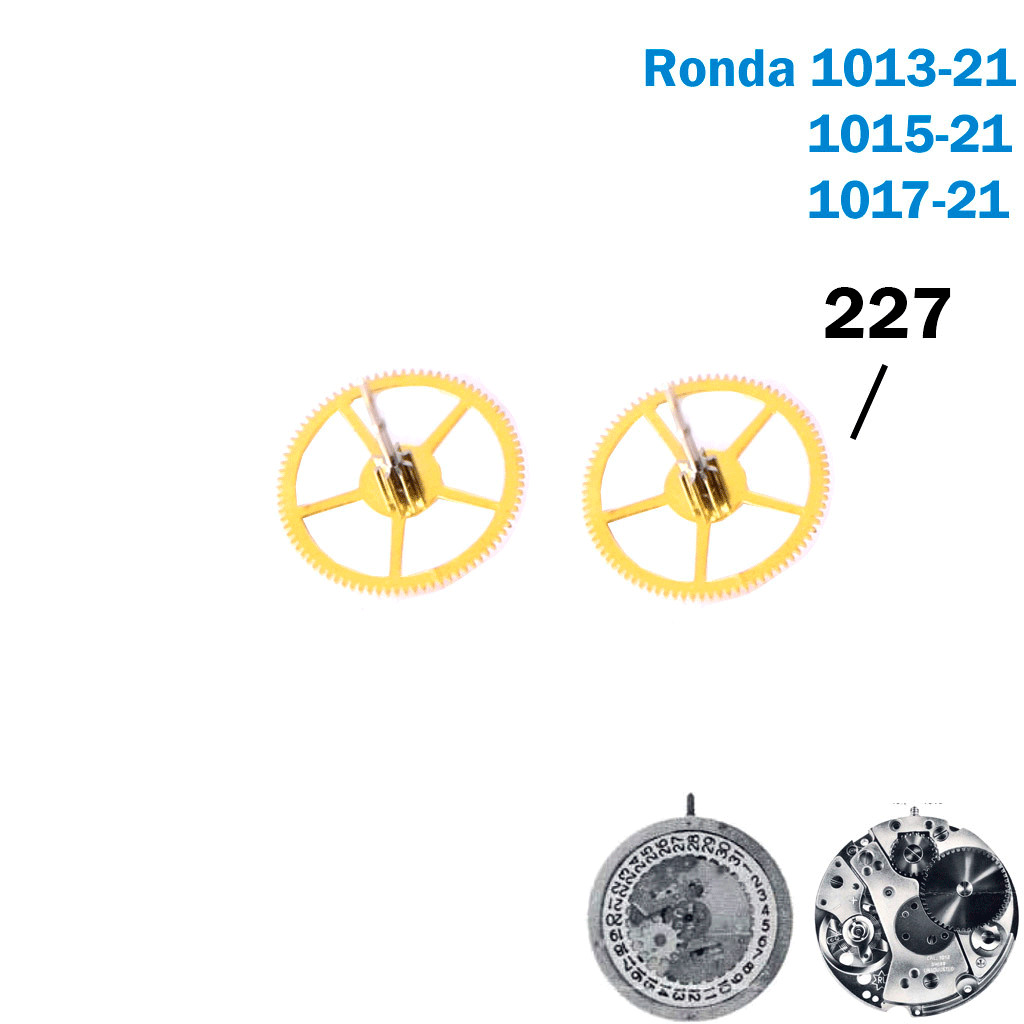 sweep second wheel- For Movement RONDA 1013-21/1015-21/1017-21-Part No.227(2PCS)