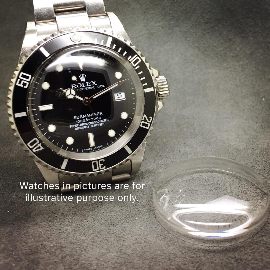Rolex Submariner 16800 16610 Dial Crystal Dome Plastic Replacement New