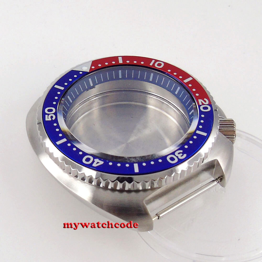 43mm Sapphire glass automatic Turtle Watch Case Fit NH35 NH36 Movement