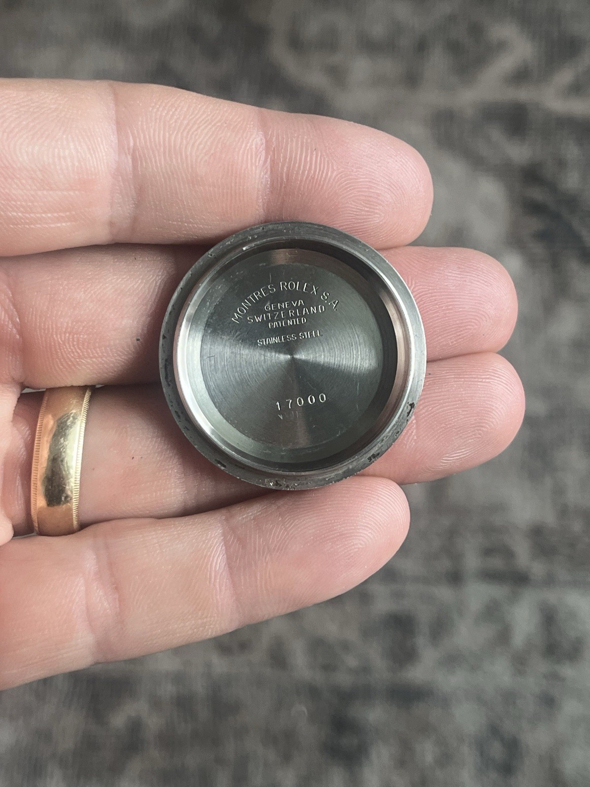 Genuine Rolex Oyster Quartz 17000 Case Back