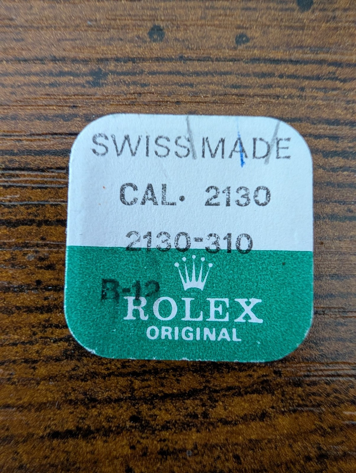 ROLEX-BARREL WITH ARBOR-FACTORY SEALED-CAL 2130 PART 2130-310