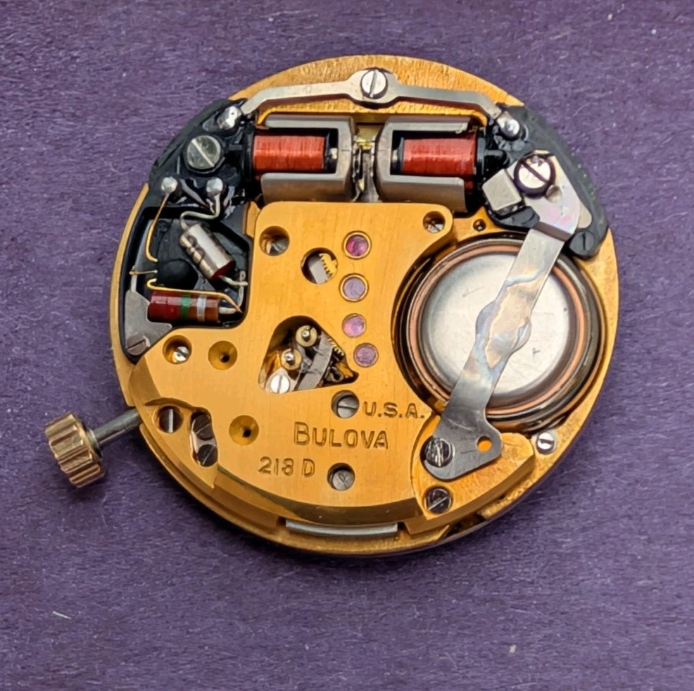 Genuine Gents Bulova Accutron (cal 218D) Movement in Running Order
